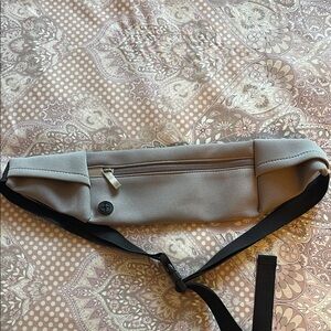 FP Movement by Free People Gray Belt Bag with Black Strap